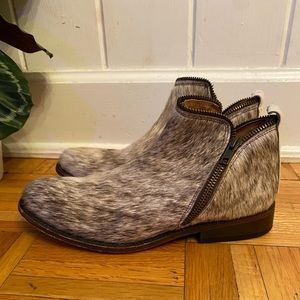 Matisse fur/cow hide Kerr ankle boots